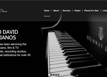 David Andersen Piano Website Creation